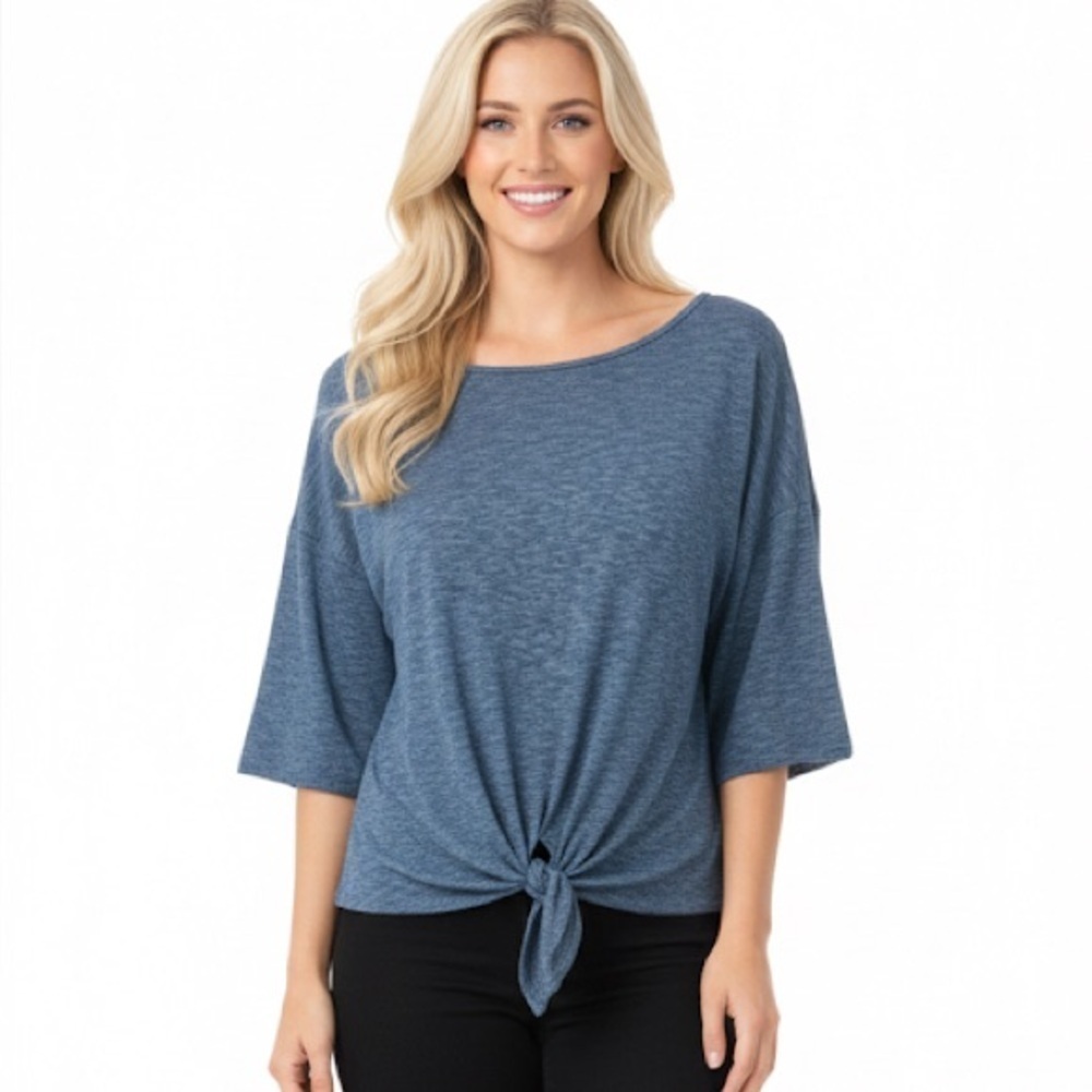 Caution to the wind blue Medium top